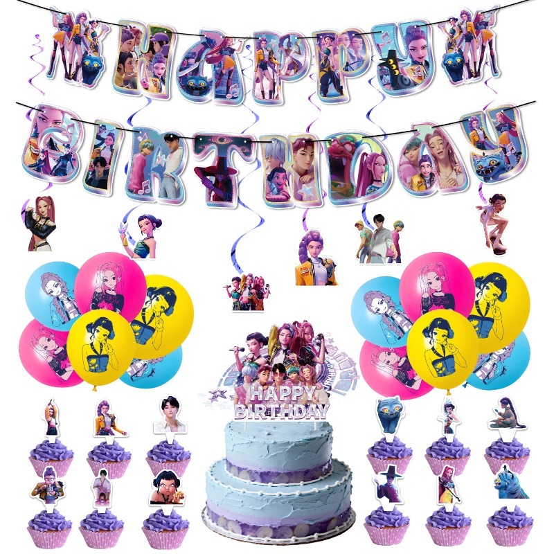 Cosplay Prop Kit - K-Pop Birthday Party Supplies Kit with