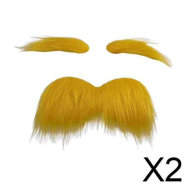 Cosplay Prop Kit - Halloween Fake Mustache Beard Kit Artificial
