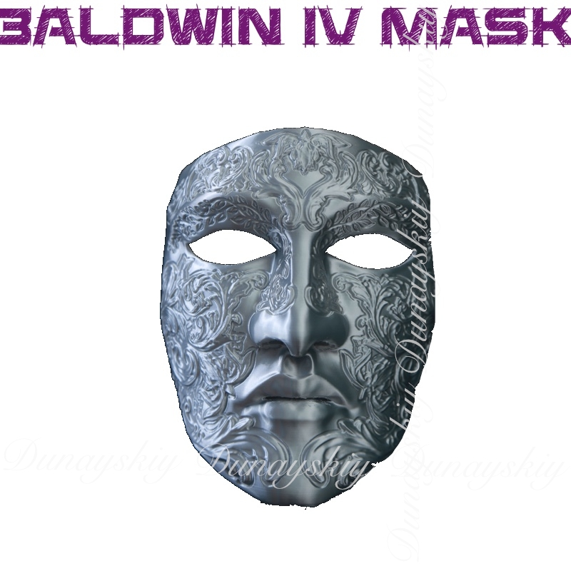 Cosplay Prop 3D Print - Halloween Baldwin IV Mask Cosplay Funny