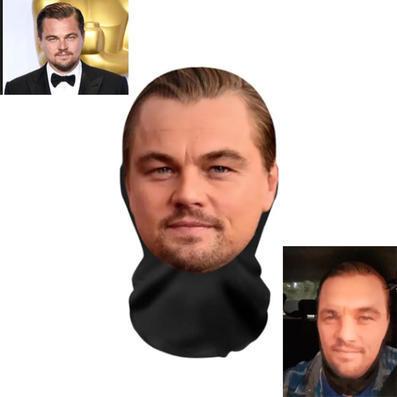 Cosplay Prop Pattern - Leonardo DiCaprio 3D Pattern Mesh Face