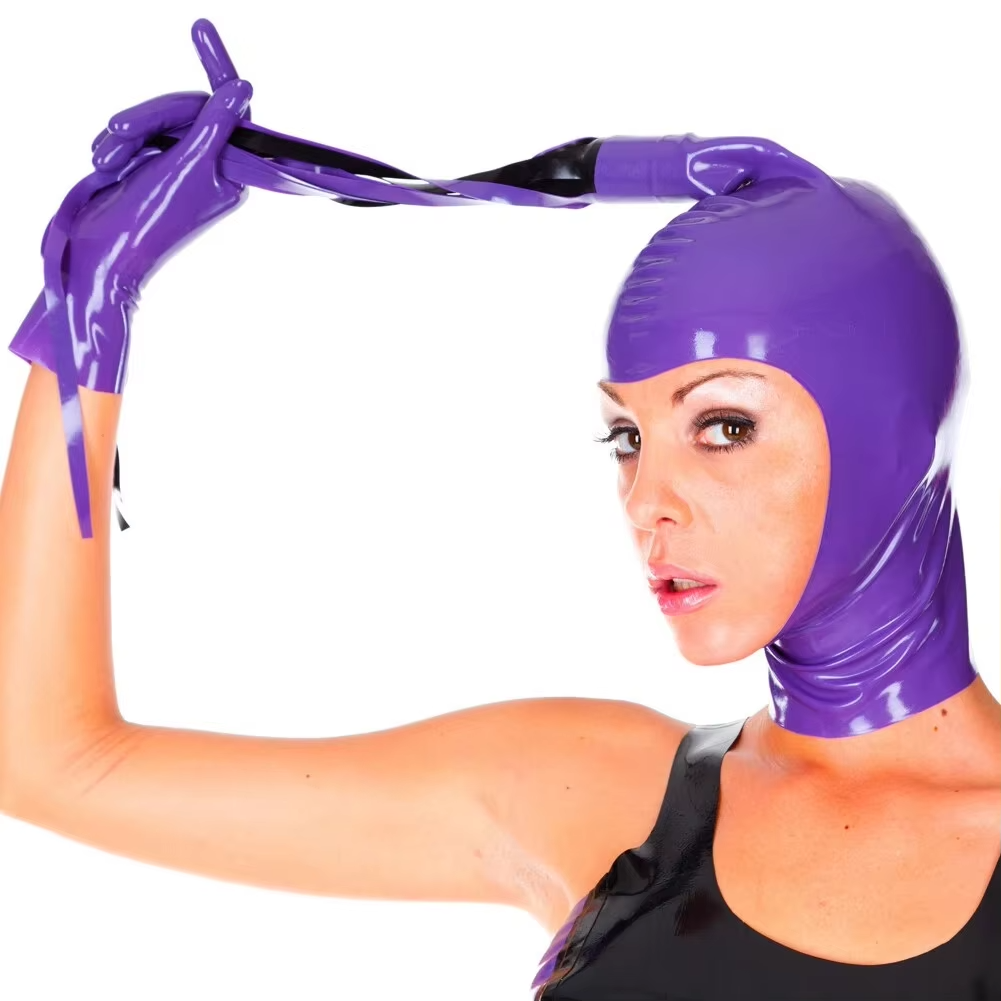 Black Latex Hood with Latex Po - Cosplay Prop Paint recension och pris