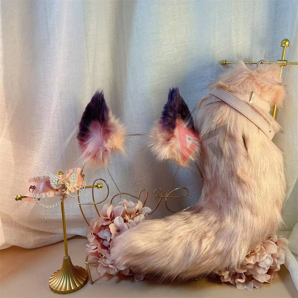 New Handmade Work Pink Fox Ear - Cosplay Prop Works recension och pris