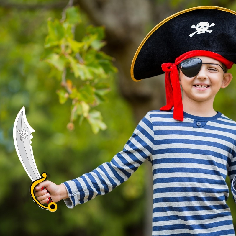 16pcs Kids Wooden Pirate Theme - Cosplay Prop Paint recension och pris