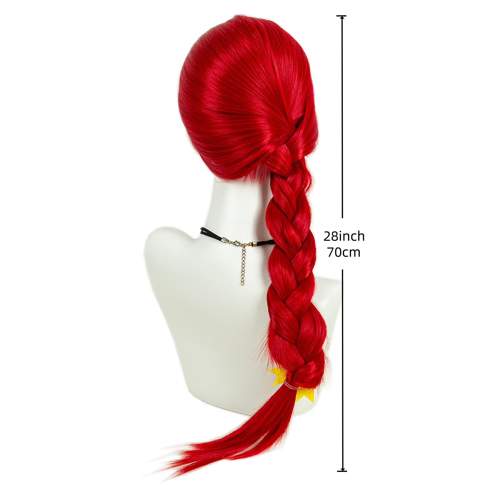 REEWES Jessie Cosplay Wig Red  - Cosplay Prop Bow recension och pris