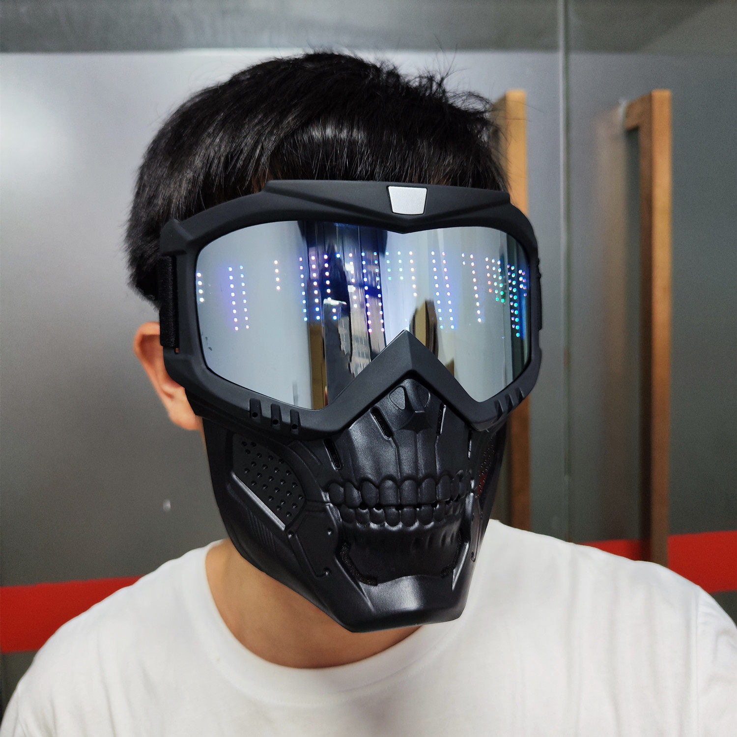 Cyber Punk Mask Cosplay Costum - Cosplay Prop Pattern recension och pris