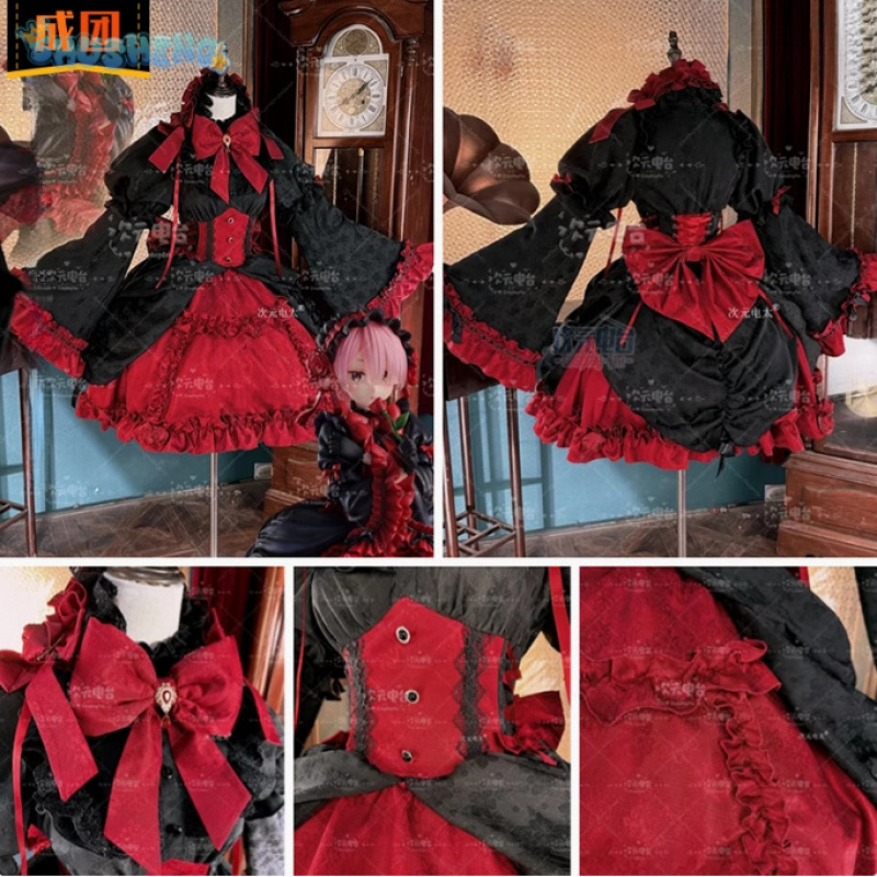 Maid Uniform Anime Re:Zer Ram  - Cosplay Prop Kit recension och pris