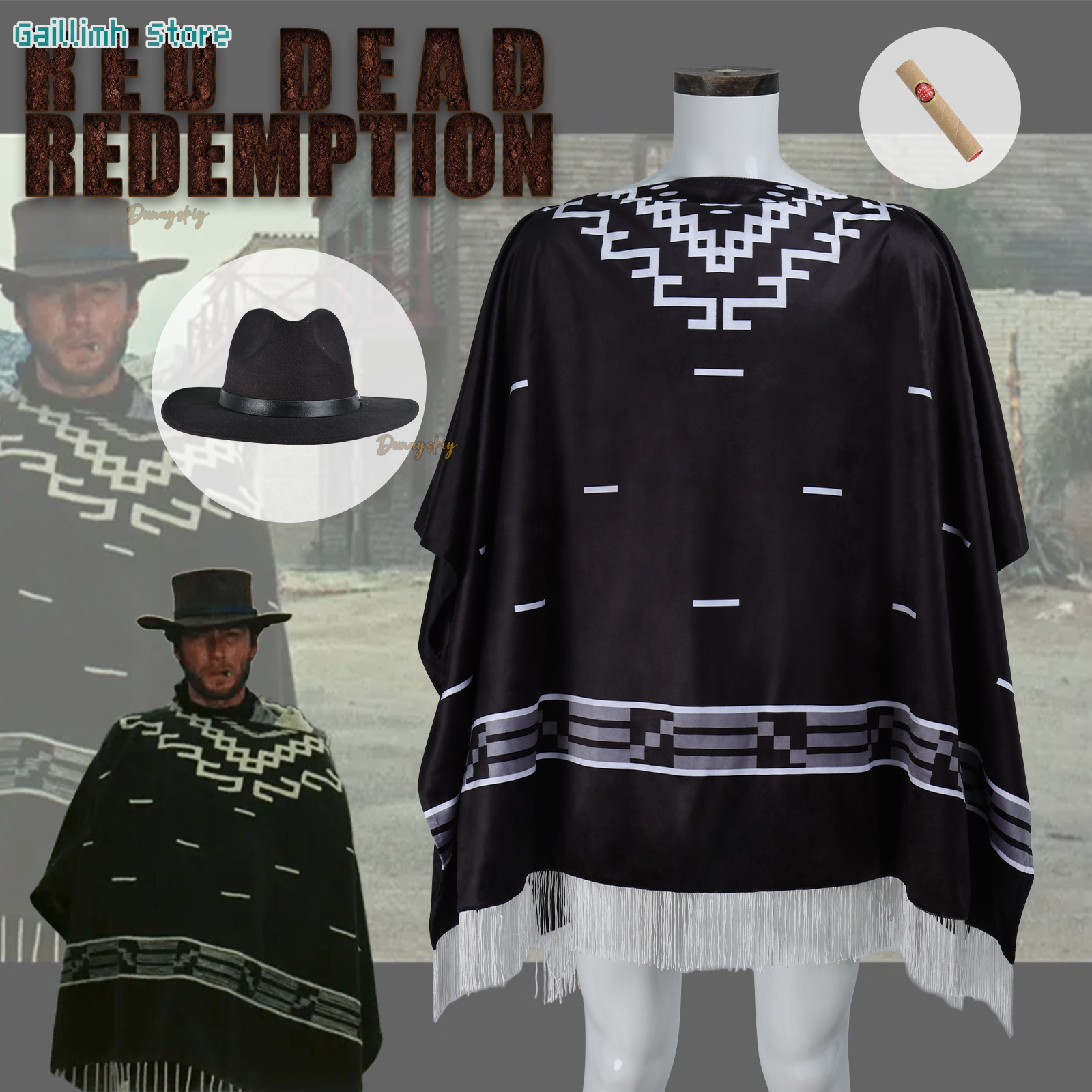 Movie Cosplay Clint Eastwood P - Cosplay Prop Pattern recension och pris