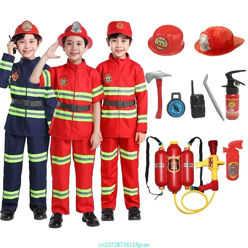 Children Firefighter Uniform S - Cosplay Prop Works recension och pris