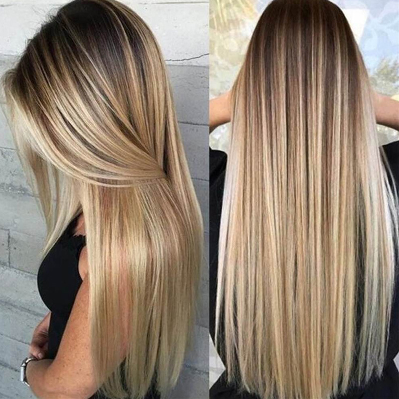 72cm Women Long Straight Wig W - Wig Fiber Net recension och pris