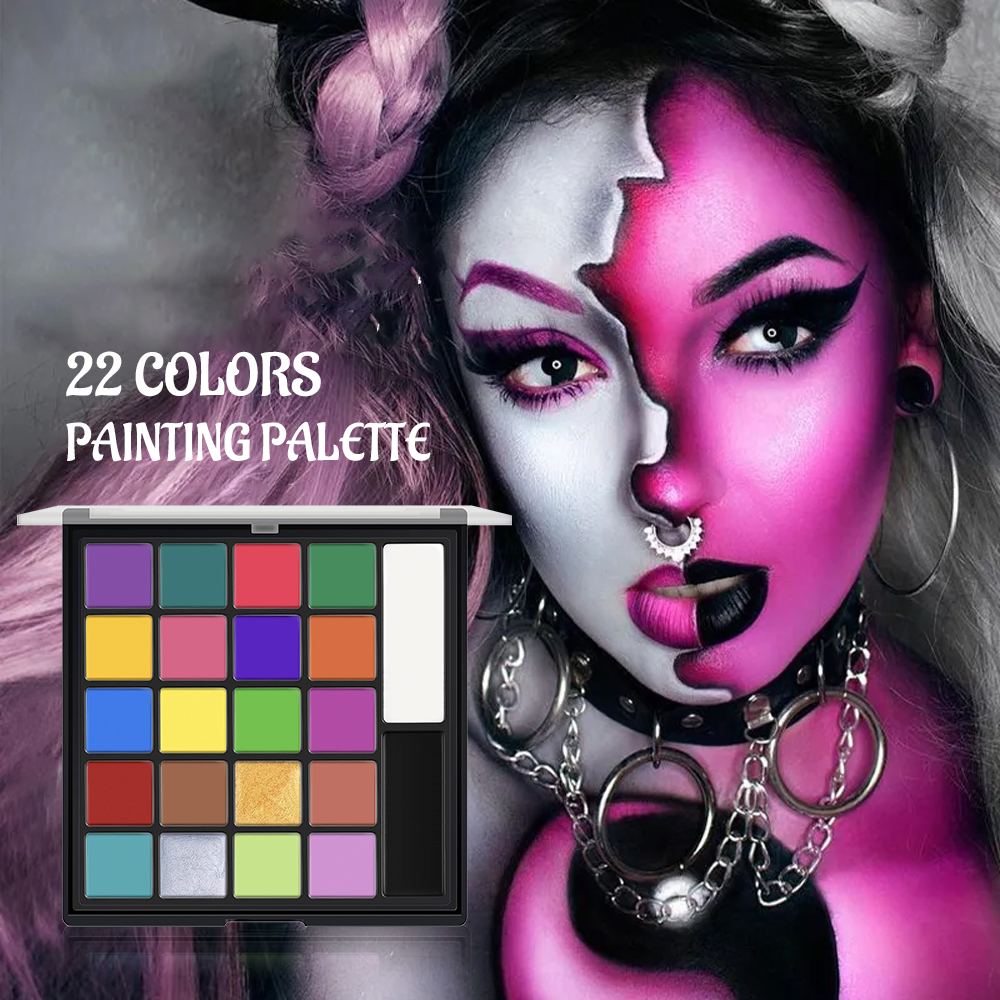 22 Color Face Body Painting Ki - Cosplay Prop Paint recension och pris