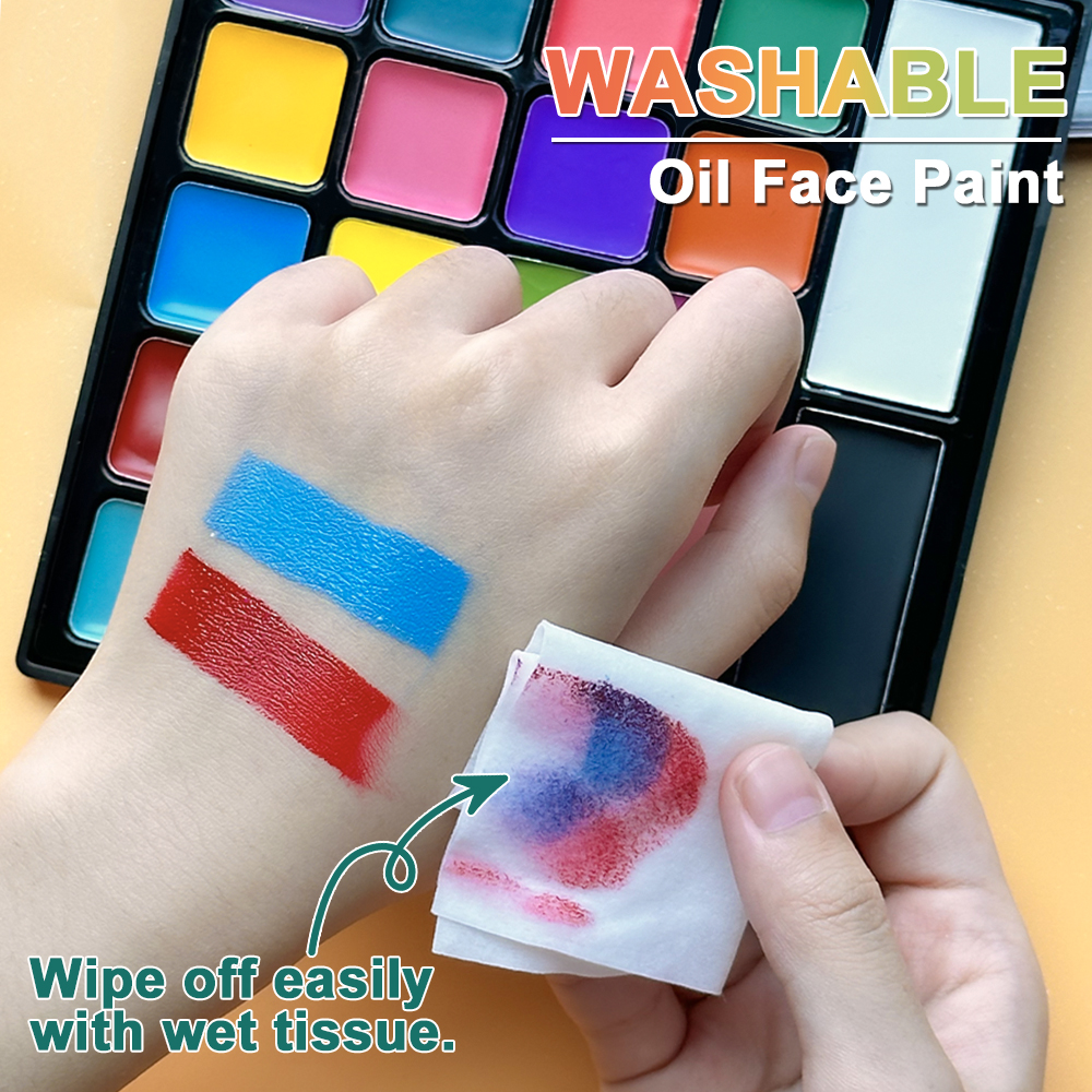 22 Color Face Body Painting Ki - Cosplay Prop Paint recension och pris