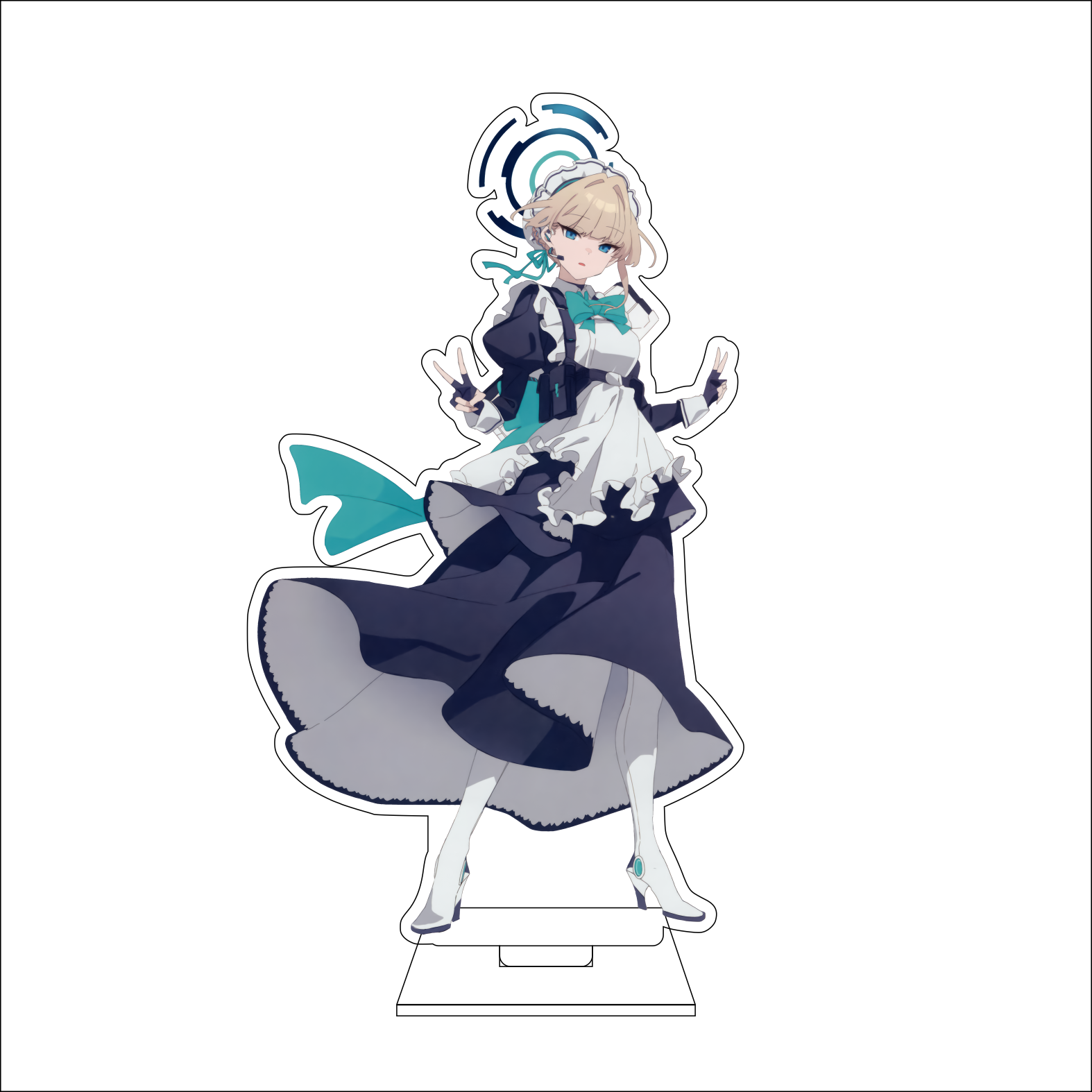 16CM Anime Blue Archive Cospla - Anime Cosplay Prop recension och pris