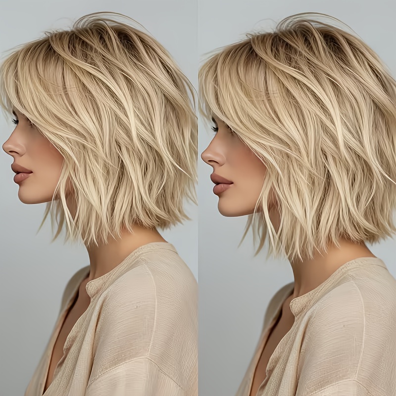 Golden Short Straight Ponytail - Wig Fiber Net recension och pris