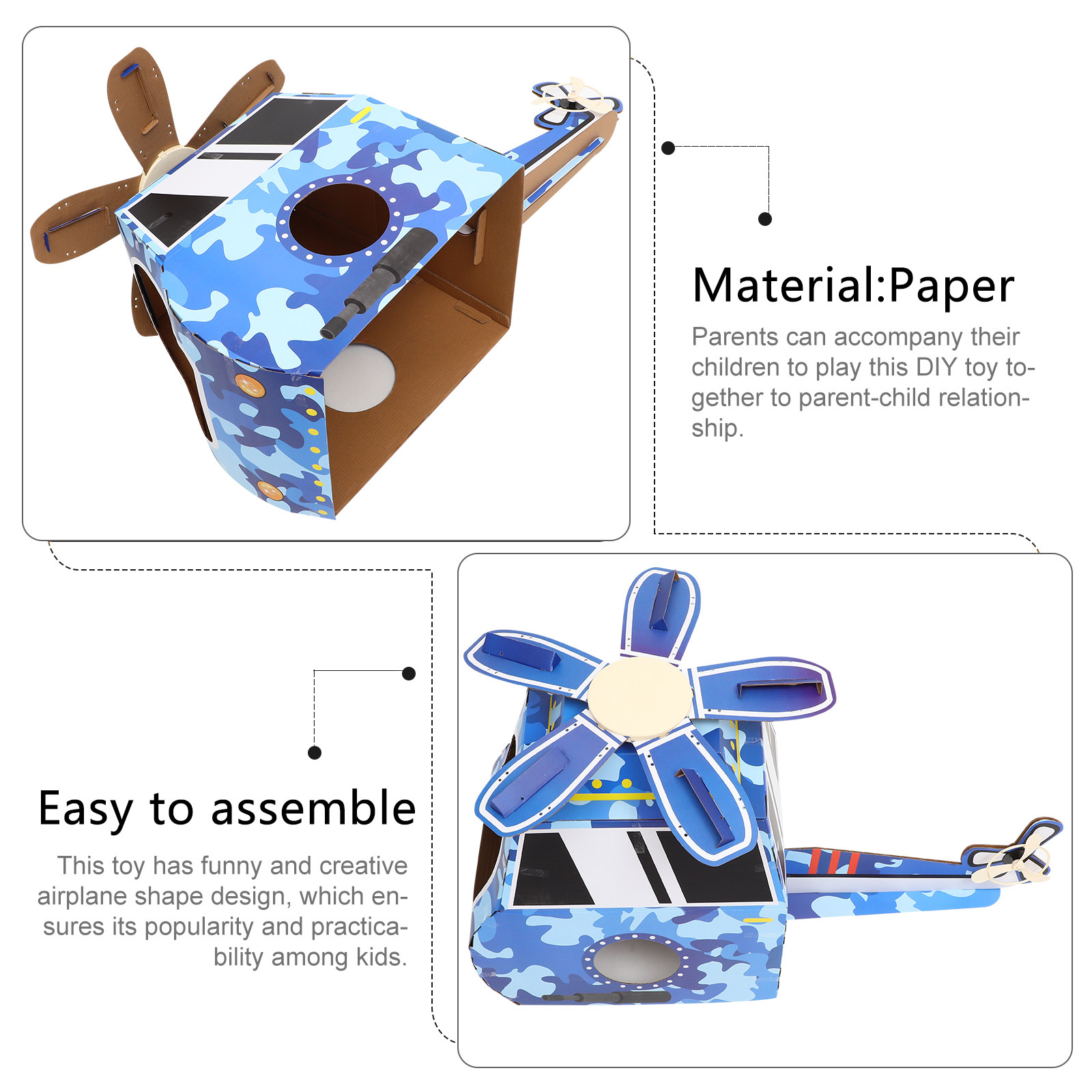 1Set Wearable Airplane Cardboa - Cosplay Prop Kit recension och pris