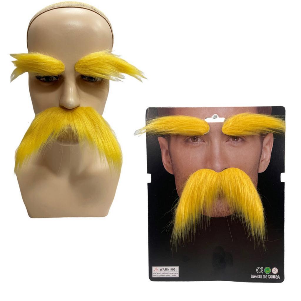 Fake Mustache and Eyebrows Sel - Cosplay Prop Kit recension och pris