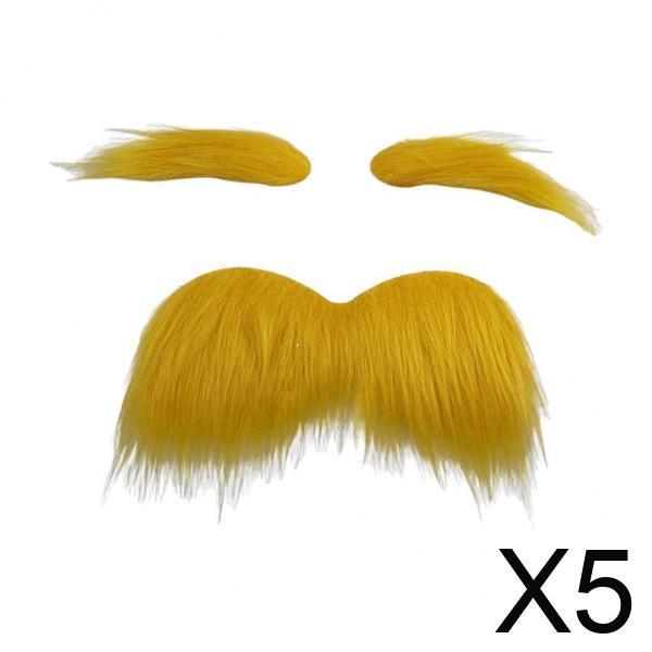 Novelty Stick on Fake Mustache - Cosplay Prop Kit recension och pris