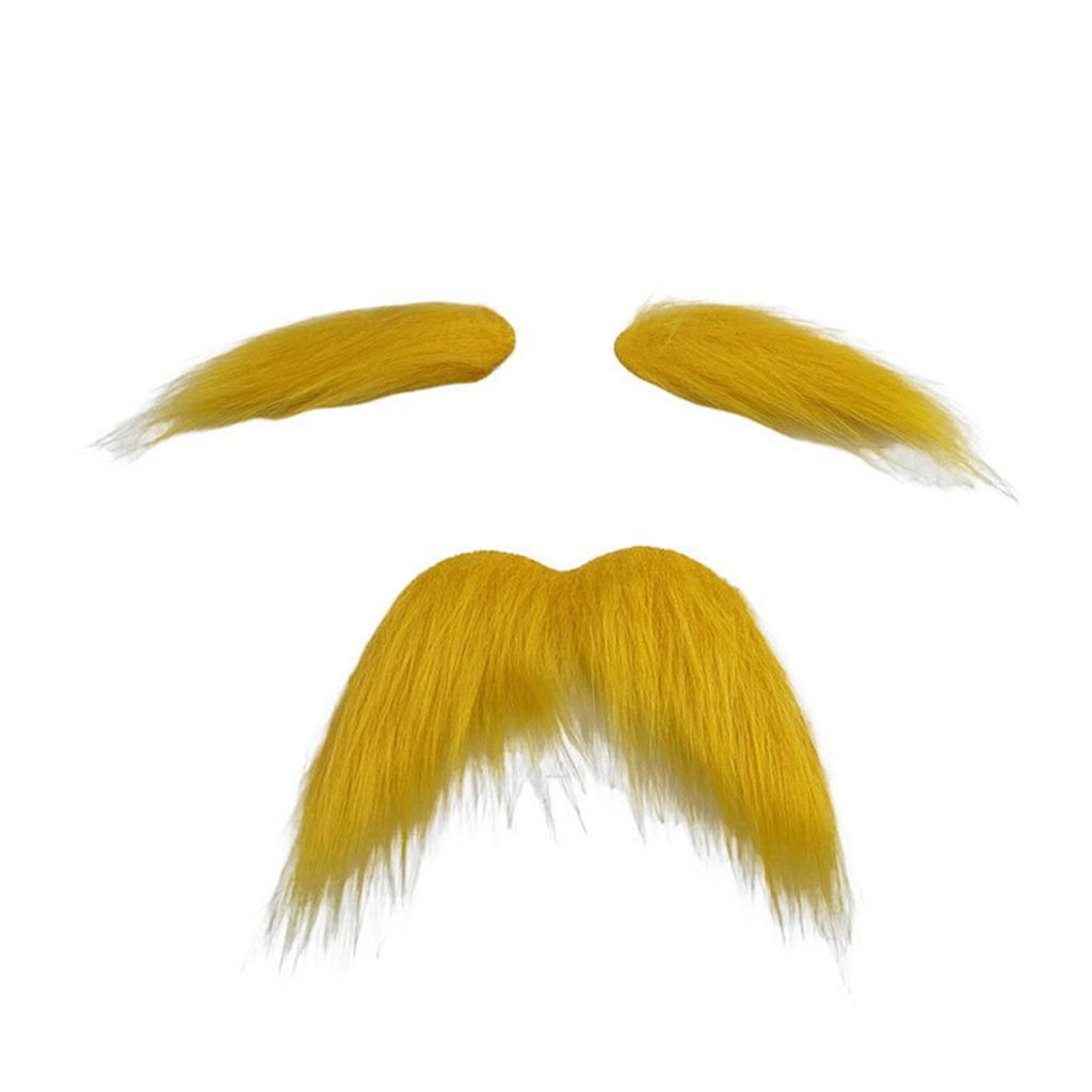 Novelty Stick on Fake Mustache - Cosplay Prop Kit recension och pris