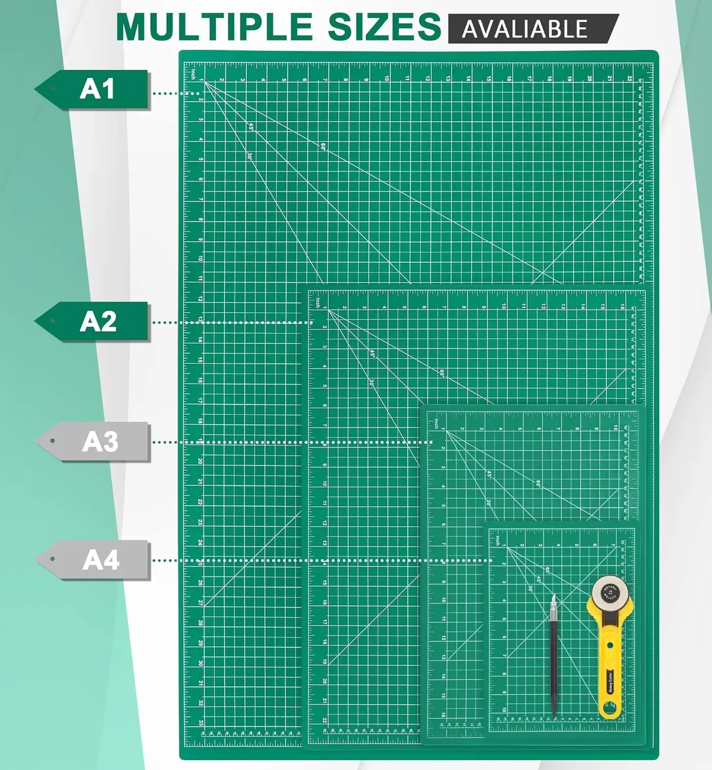 A2 A3 A4 A5 PVC Cutting Mat Do - Craft Knife Set recension och pris