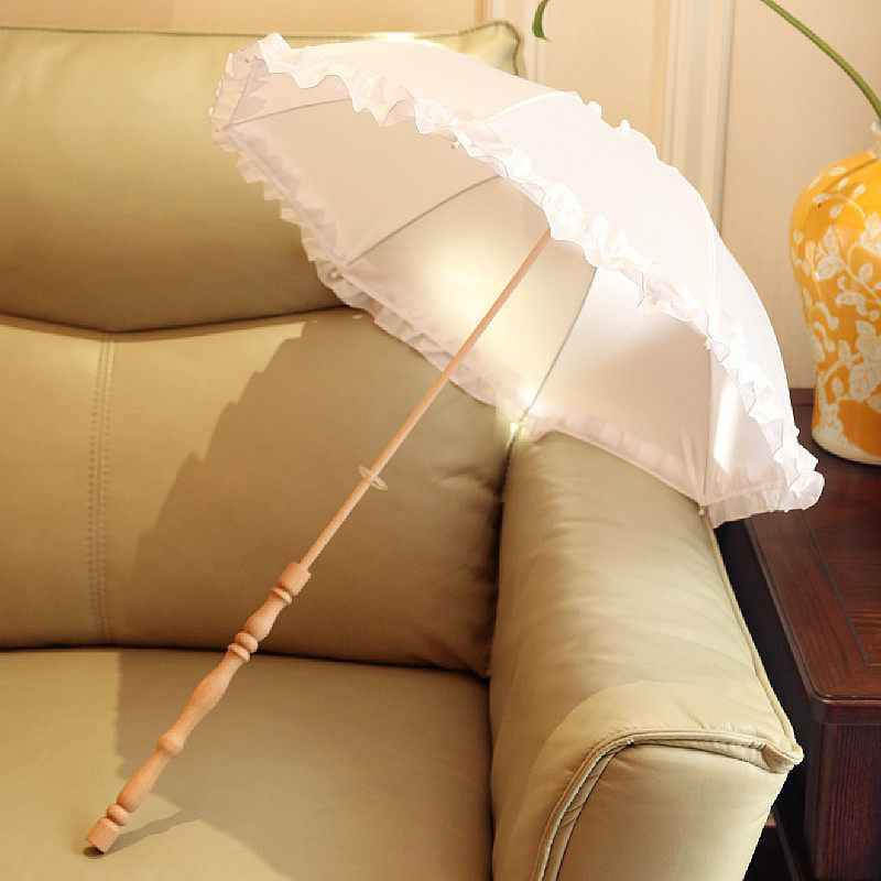 Floating feather parasol, wood - Cosplay Floating Prop recension och pris