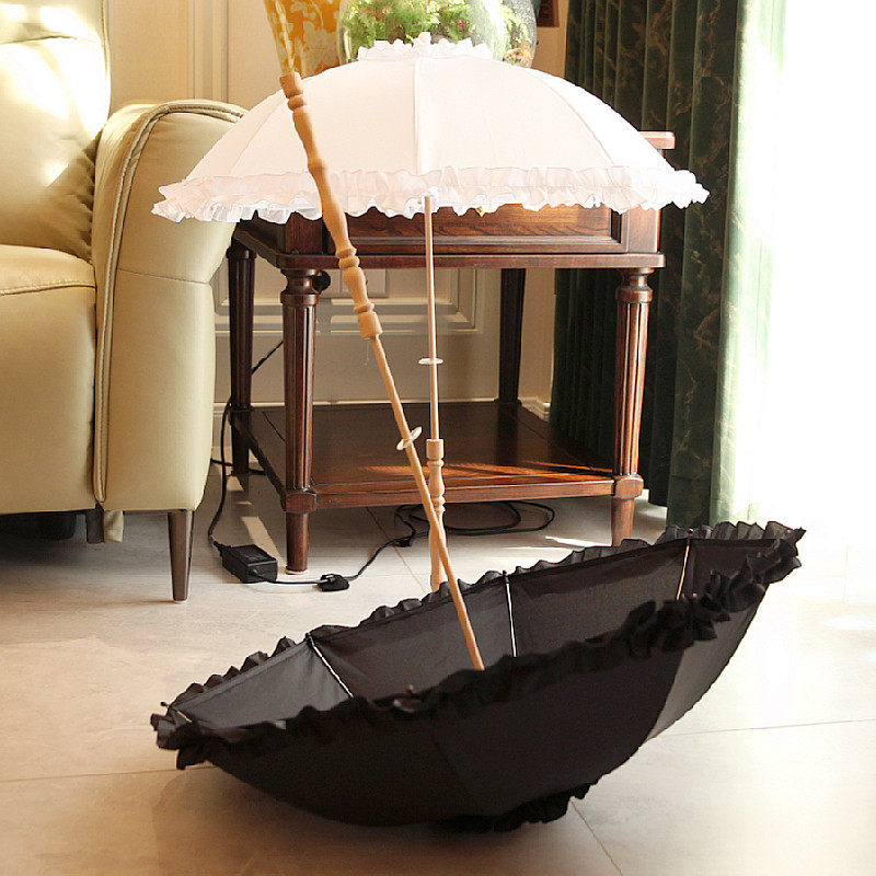 Floating feather parasol, wood - Cosplay Floating Prop recension och pris