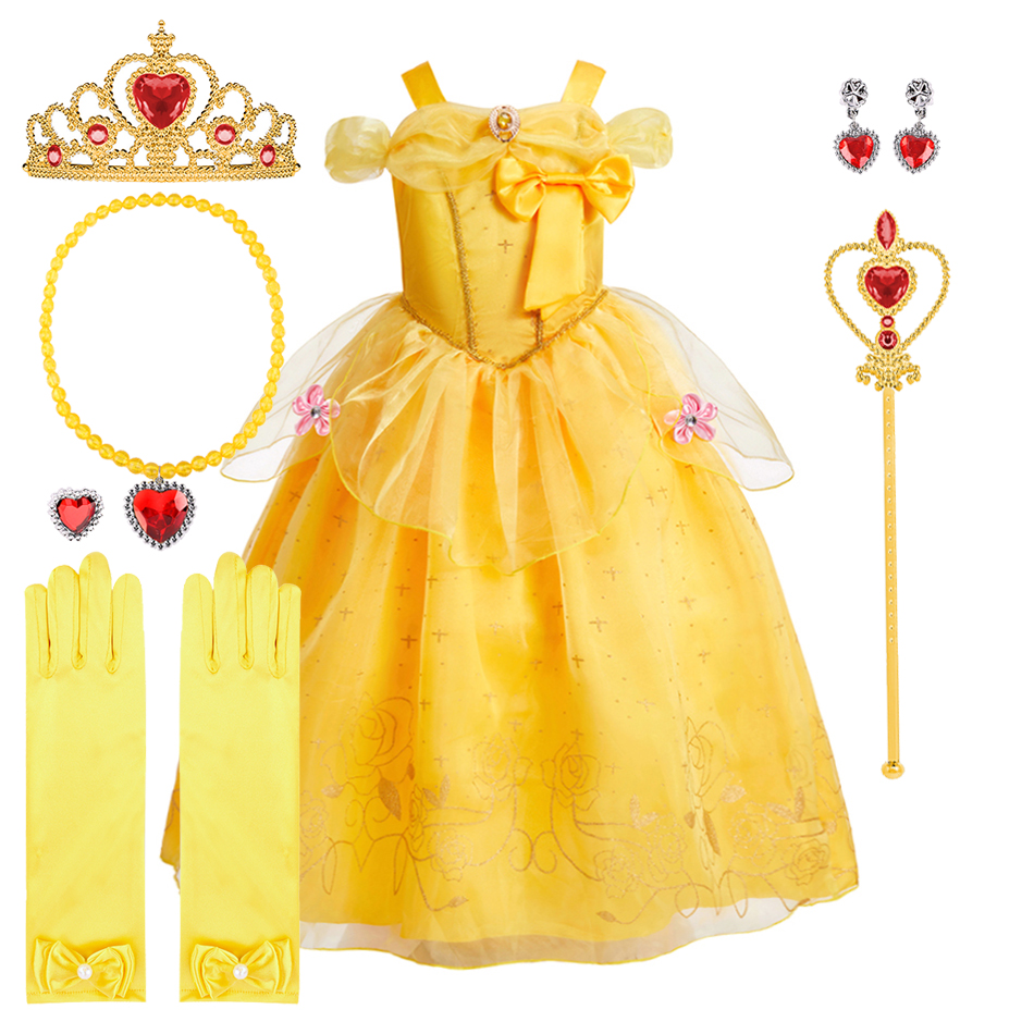 Girls Belle Dress Children Chr - Cosplay Prop Bow recension och pris