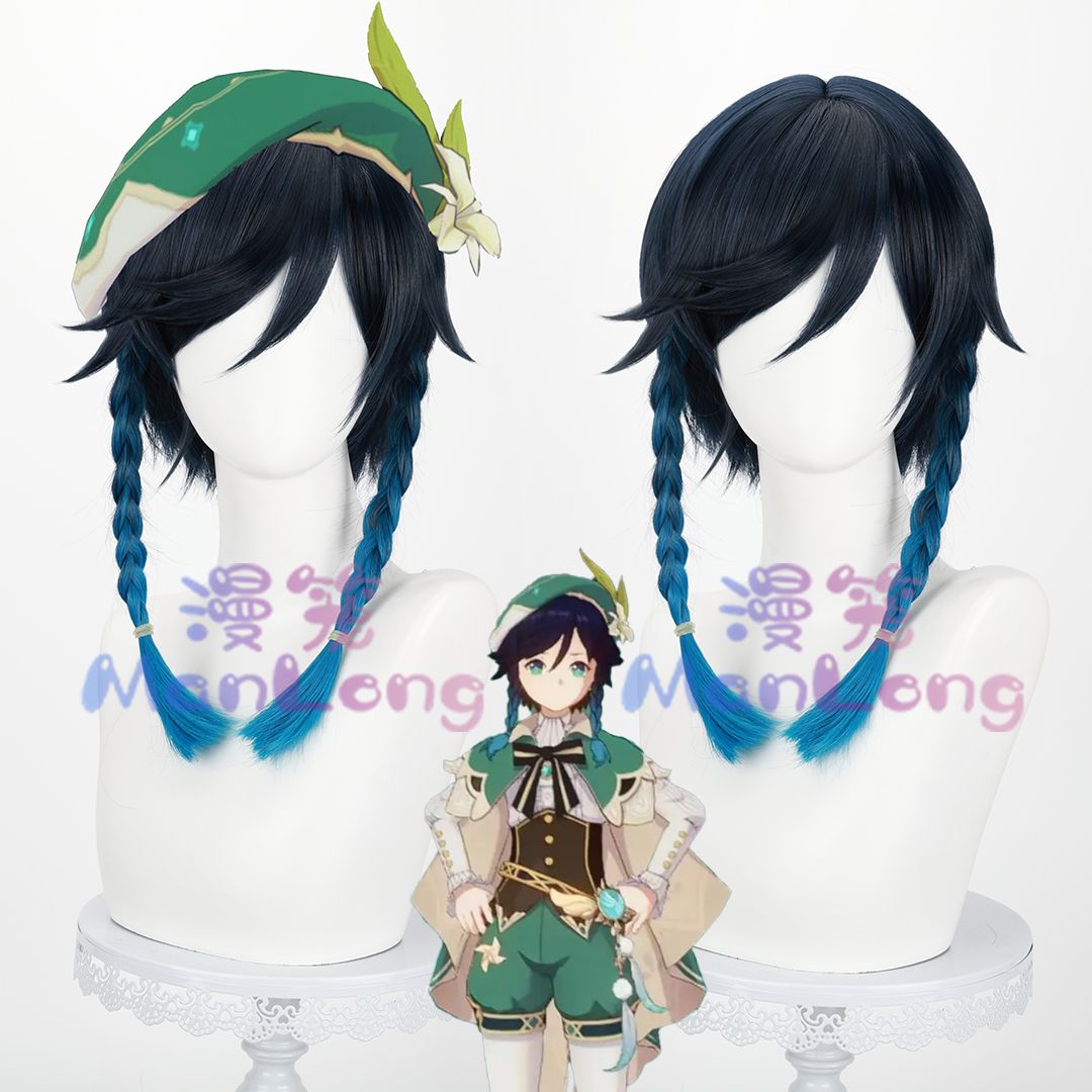 Genshin Impact Venti Cosplay W - Wig Fiber Net recension och pris