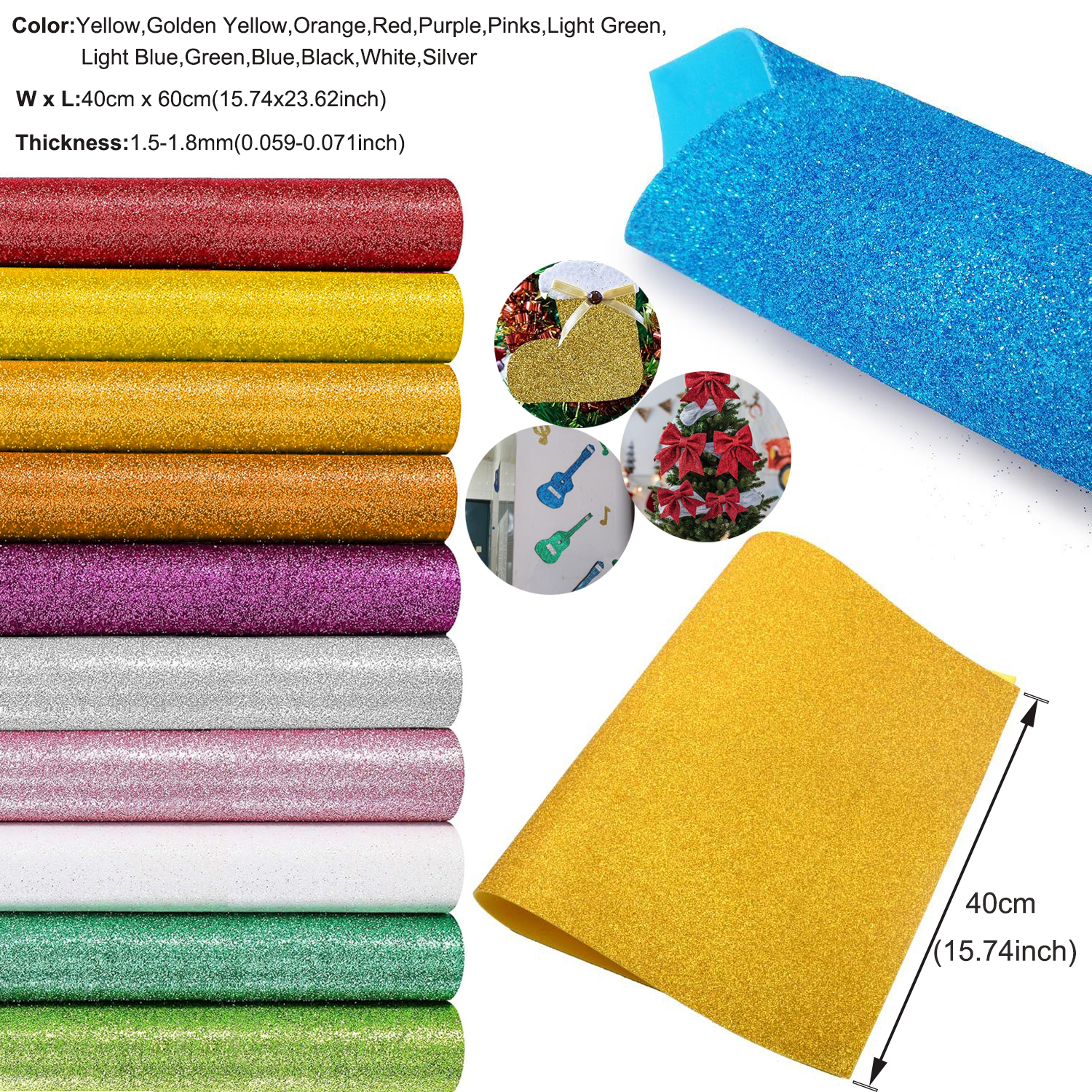 1pcs Sparkling Golds EVA Foam  - Eva Foam Sheet recension och pris