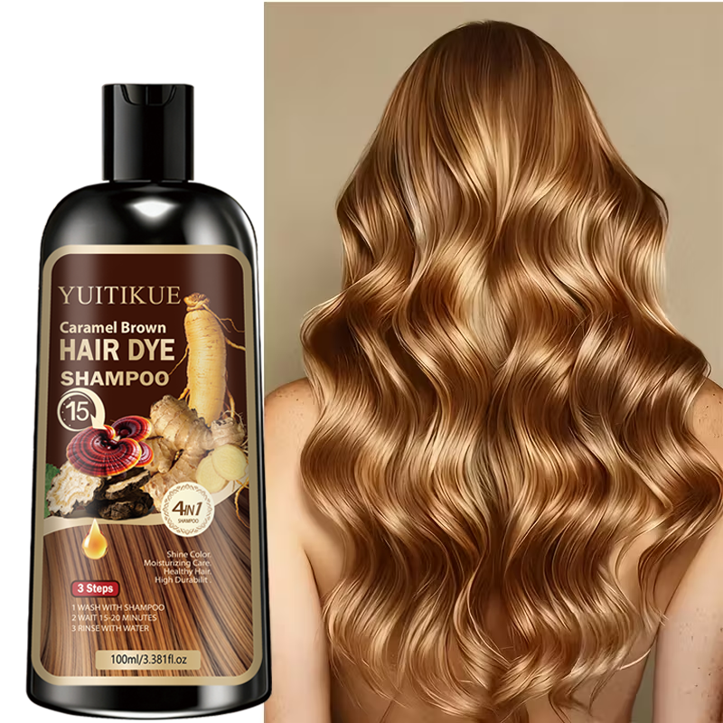 YUITIKUE 4-in-1 Caramel Brown  - Hair Spray Color recension och pris