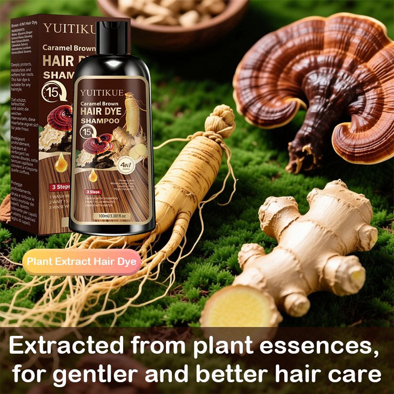 YUITIKUE 4-in-1 Caramel Brown  - Hair Spray Color recension och pris