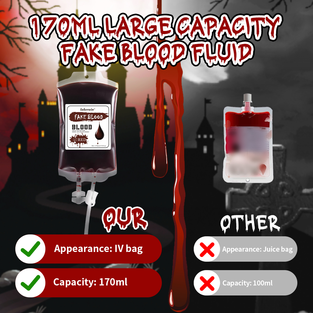 Lakerain Fake Blood 170ML Hall - Cosplay Prop Paint recension och pris