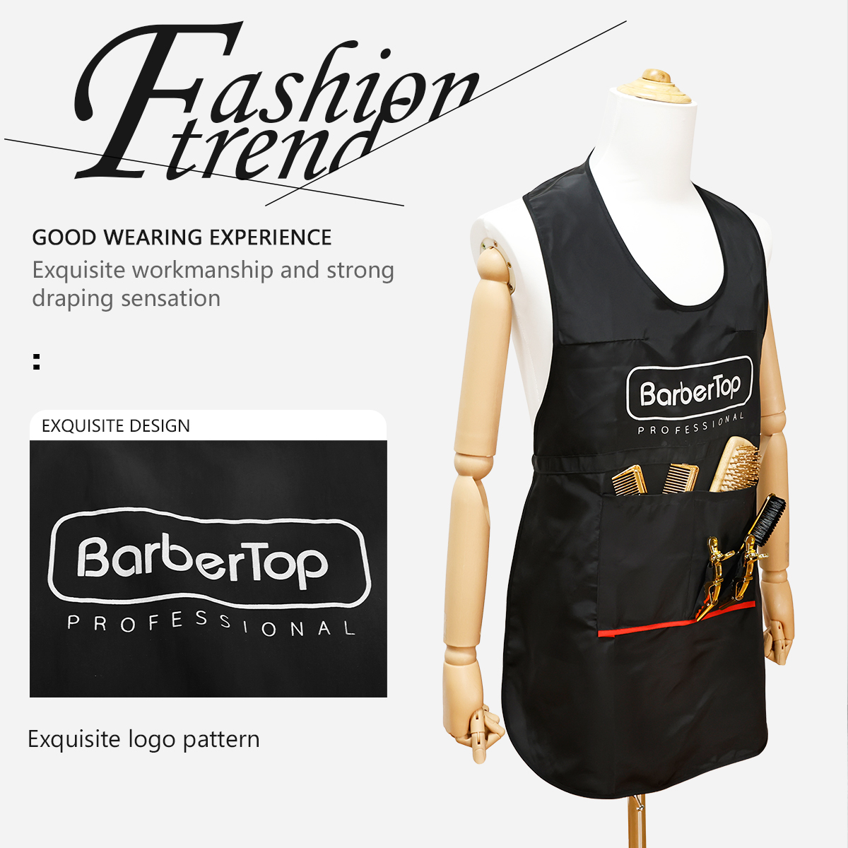 Black Stylist Apron Waterproof - Hair Spray Color recension och pris