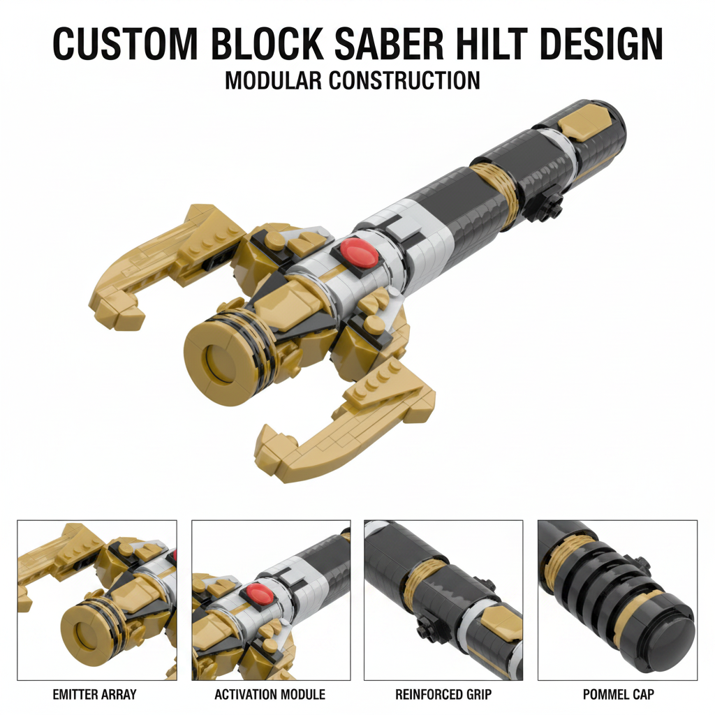 Sci-Fi Energy Sword Hilt MOC B - Cosplay Prop Building recension och pris