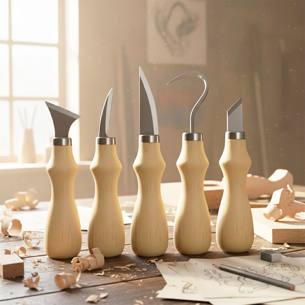 5pc Wood Carving Tools Set Oak - Craft Knife Set recension och pris
