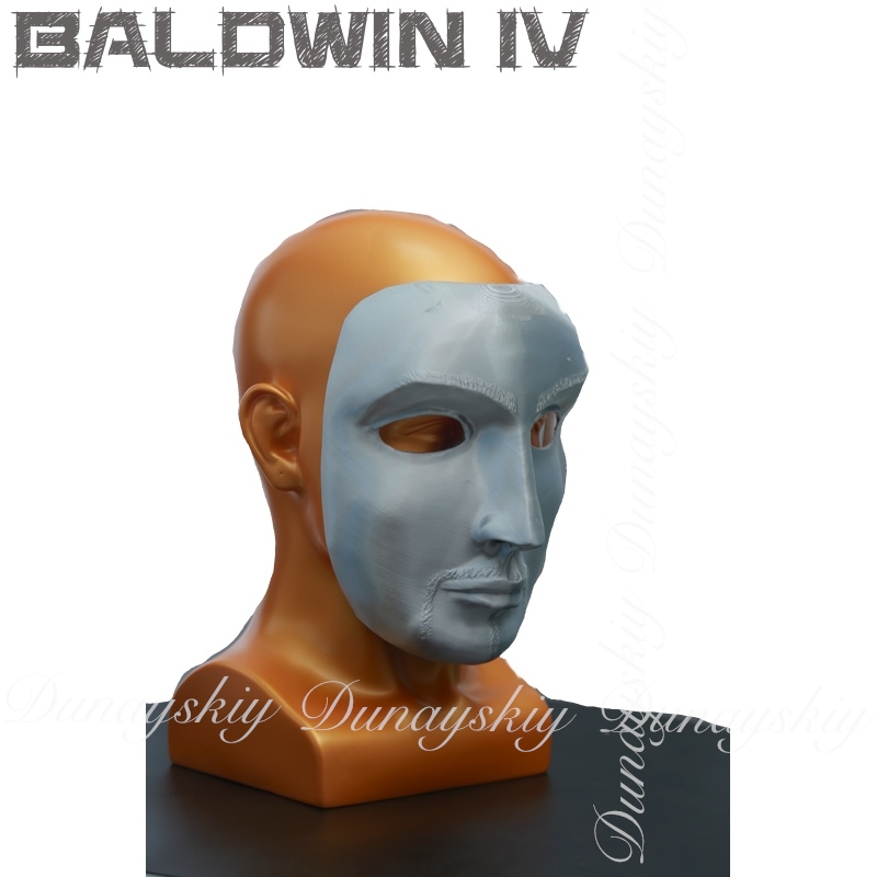 Halloween Baldwin IV Mask Cosp - Cosplay Prop 3D Print recension och pris