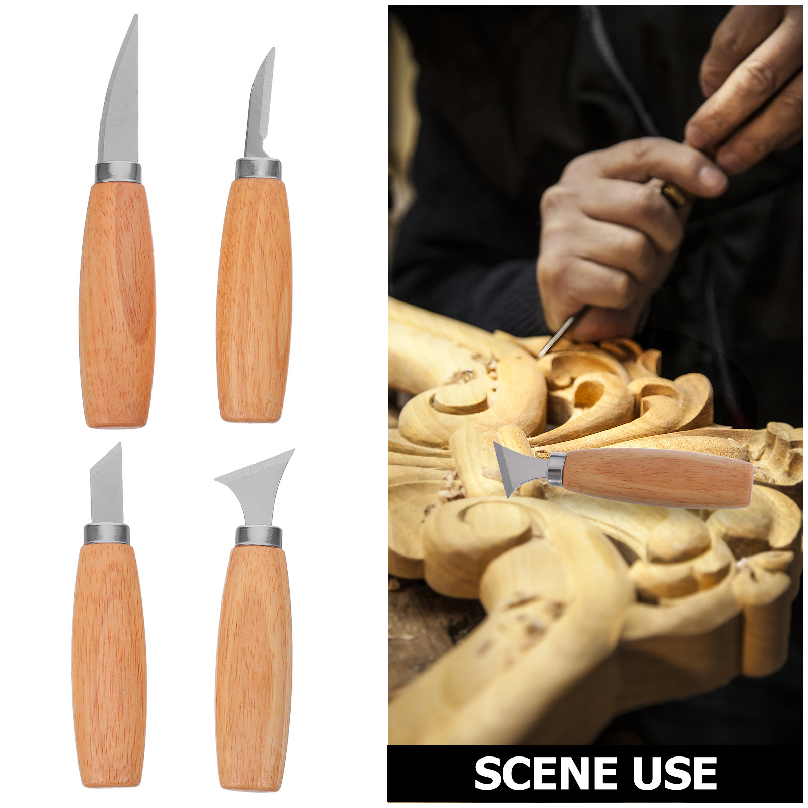4Pcs Wood Carving Knives Set E - Craft Knife Set recension och pris