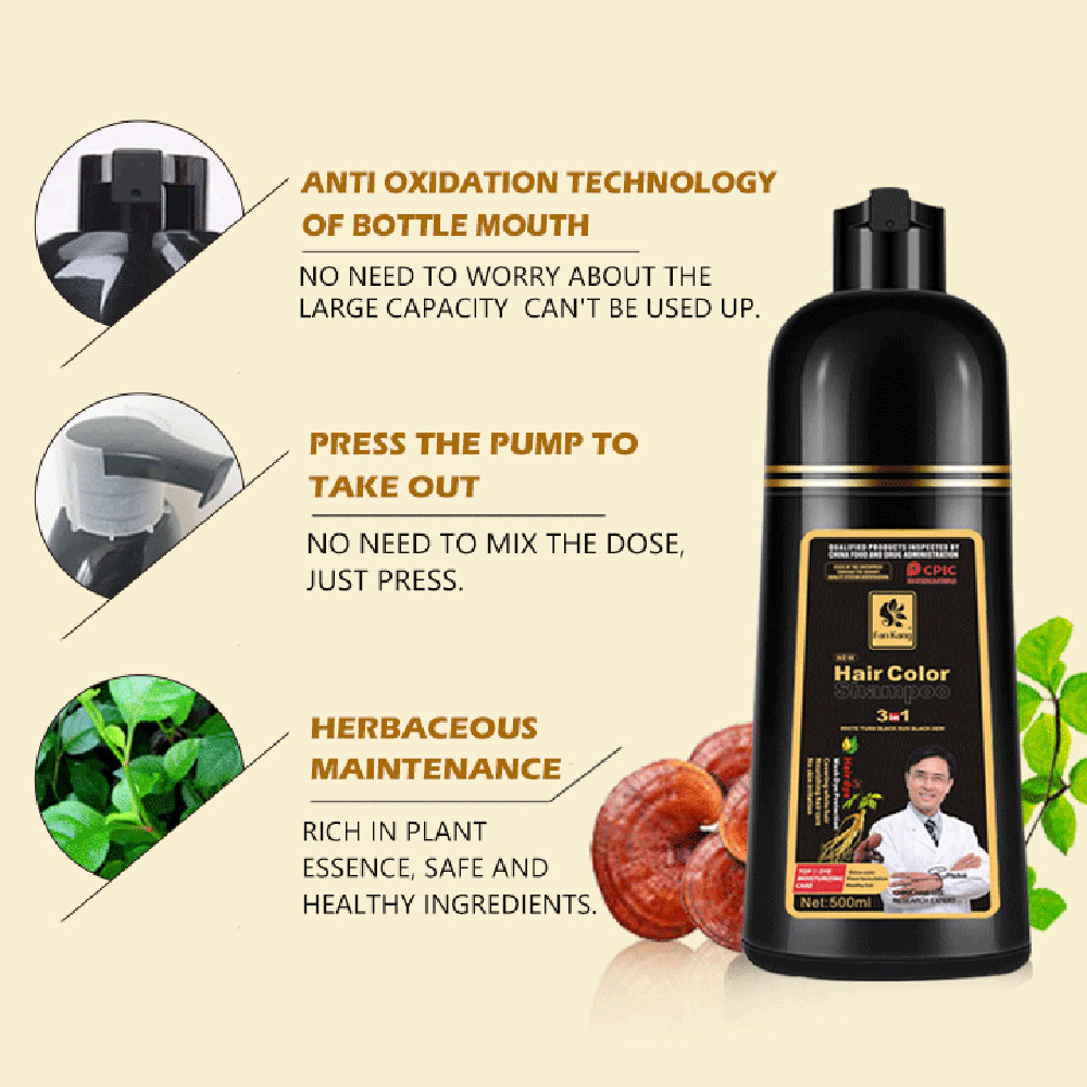 3 In 1 Instant Coloring Shampo - Hair Spray Color recension och pris