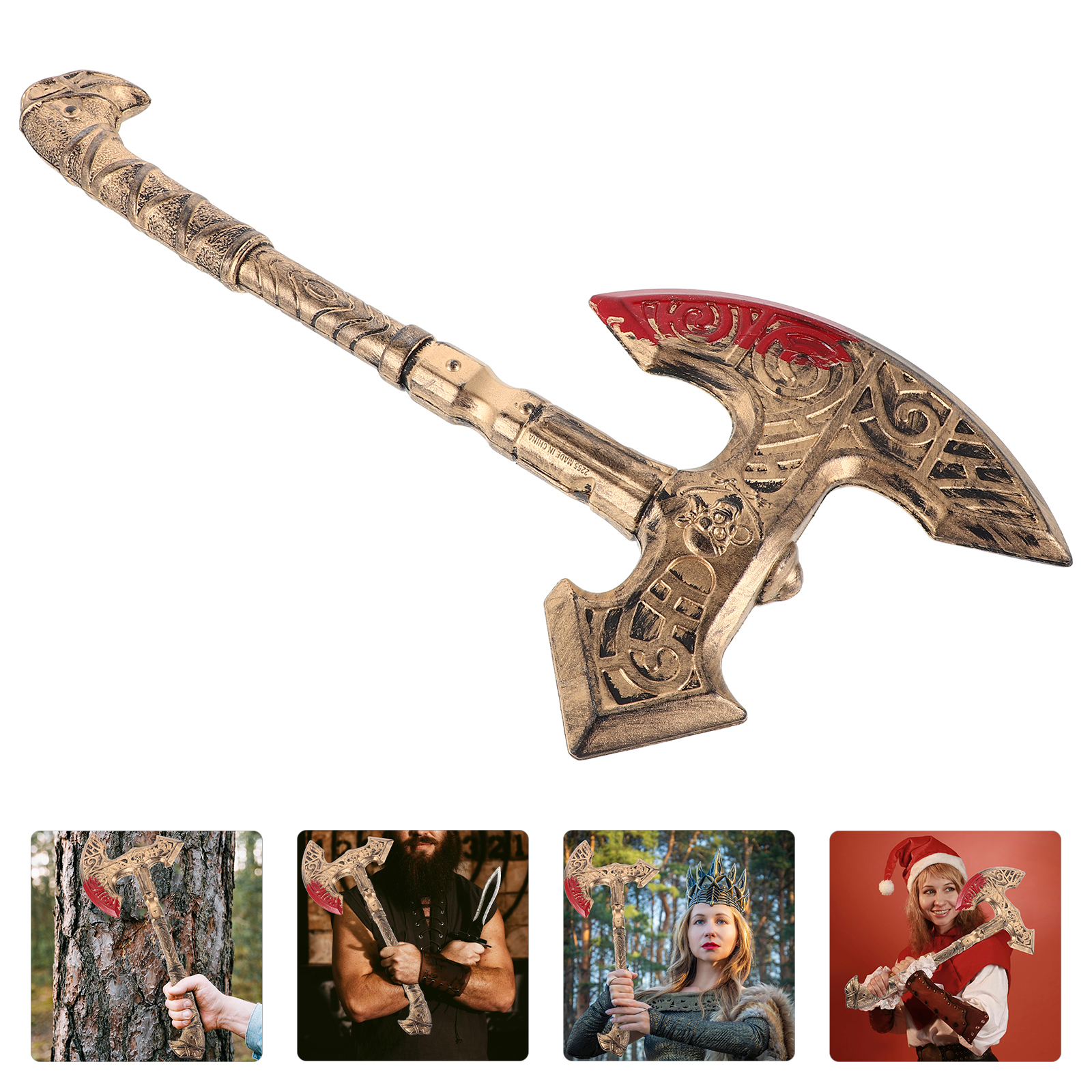 Fake axes Realistic Viking Axe - Cosplay Prop Axe recension och pris