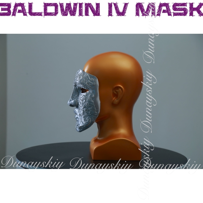 Halloween Baldwin IV Mask Cosp - Cosplay Prop 3D Print recension och pris