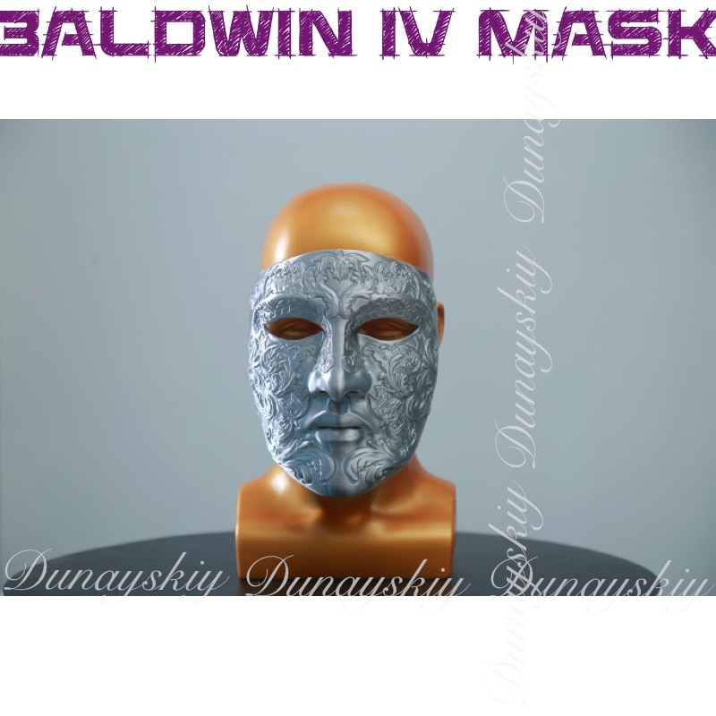 Halloween Baldwin IV Mask Cosp - Cosplay Prop 3D Print recension och pris