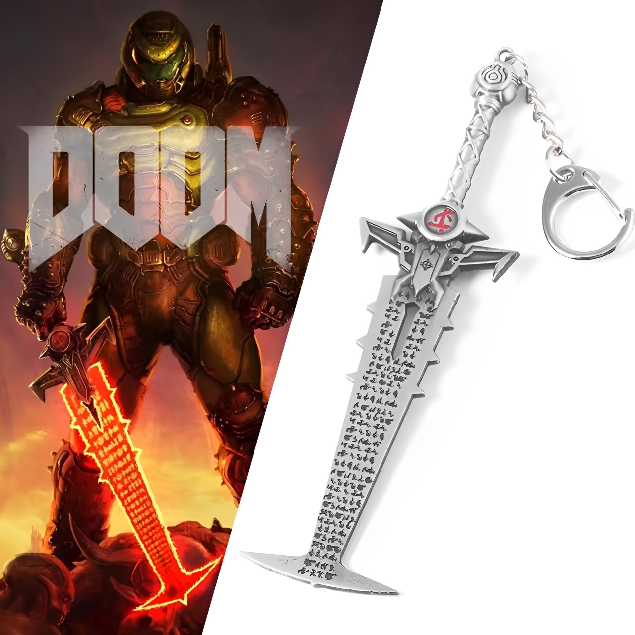 Game Doom Eternal Crucible Bla - Keyblade Cosplay Prop recension och pris