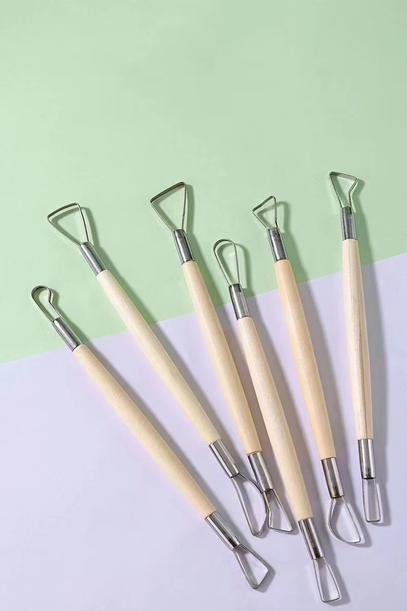 6PCS wooden handle wax pottery - Craft Knife Set recension och pris